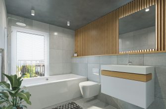 Ванна кімната з туалетом, раковиною та ванною